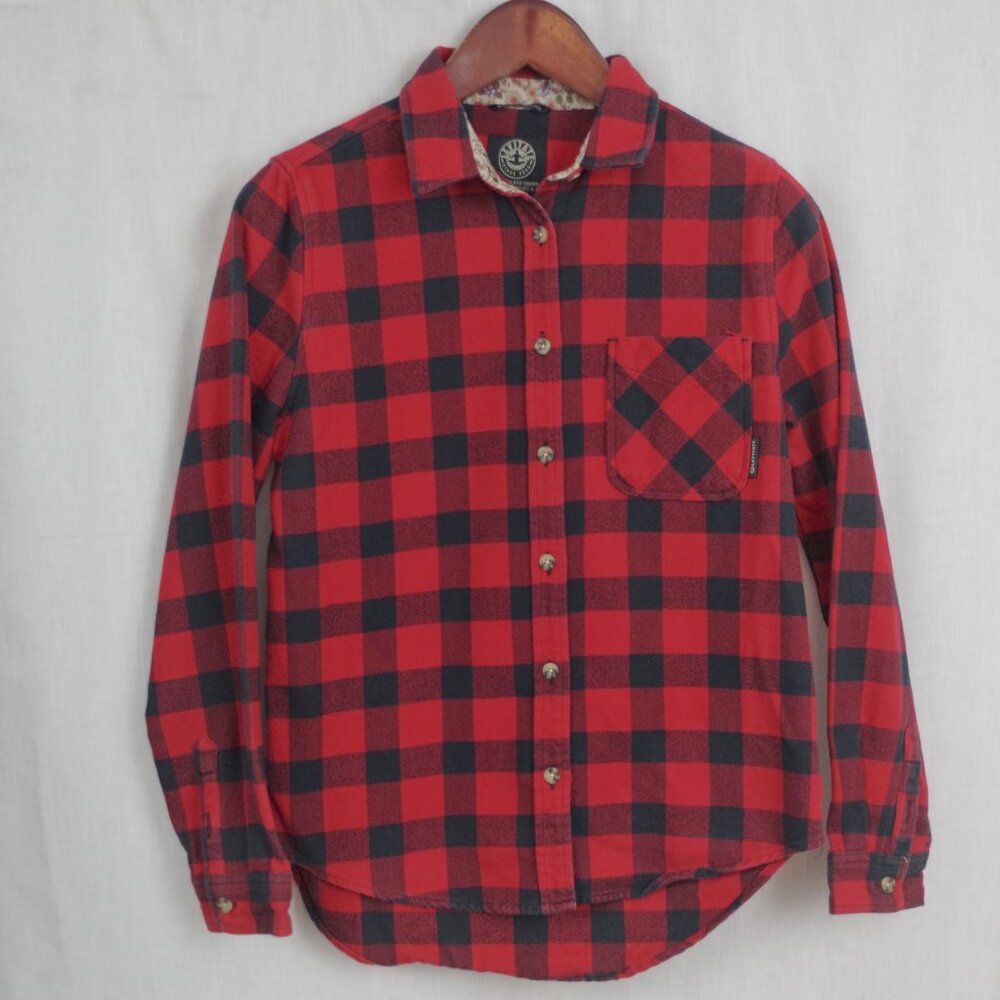 Ladies' Buffalo Plaid Flannel Button Down Shirt